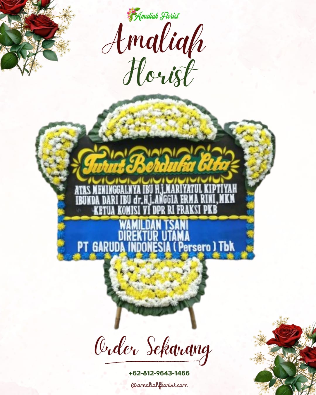 Papan Bunga Duka Ternate Utara